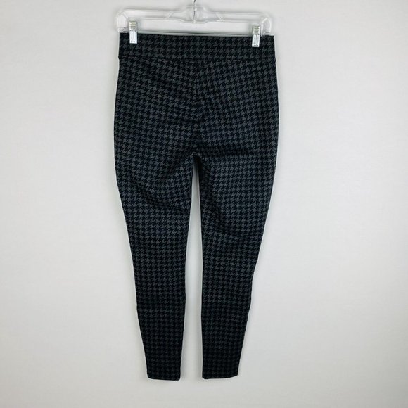 Maurices Womens Small S Regular Black Gray Houndstooth Pull On Skinny Pants - Picture 4 of 8